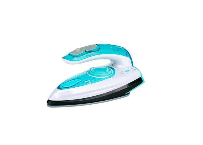 Alpina rejsestrygejern 700W - med damp  / justerbar temperatur- Blå/hvid