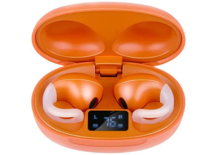 Grundig TWS Trådløse Earbuds med clip-on fit - Orange