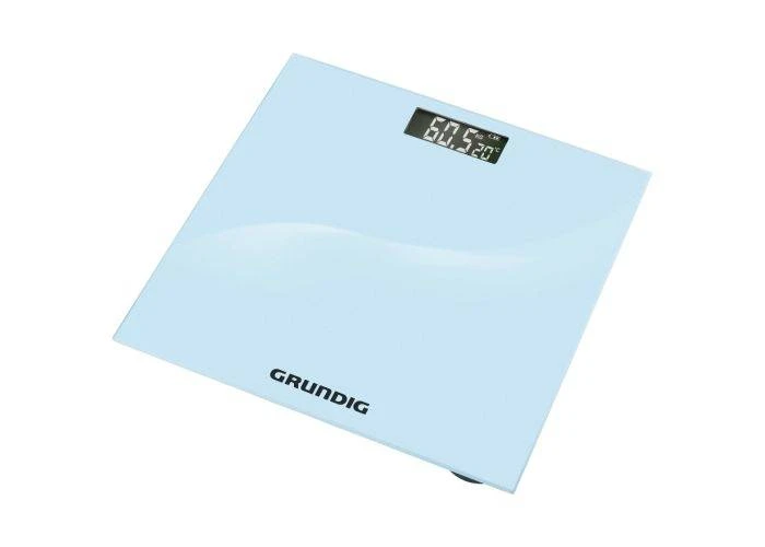Grundig digital personvægt max 180kg - med termometer - Hvid