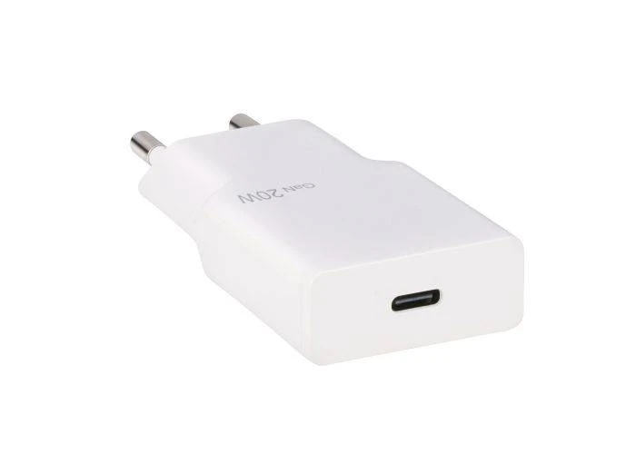 Grundig USB-C PD GaN 20W Ultra hurtig oplader - Hvid