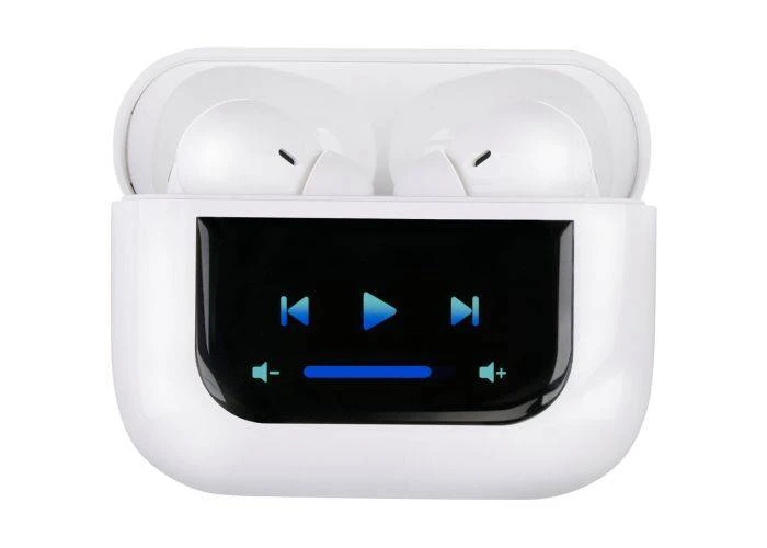 Grundig ANC Bluetooth Earbuds med LED display - Touch funktion & mikrofon - Hvid