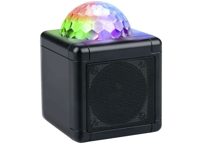 Bluetooth højttaler med LED diskokugle festlys