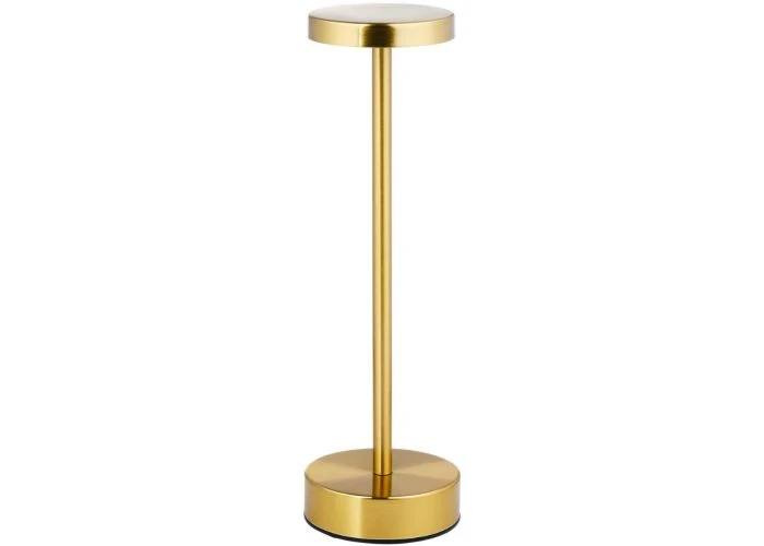 Grundig trådløs LED bordlampe H: 29,5cm - Genopladelig - Guld