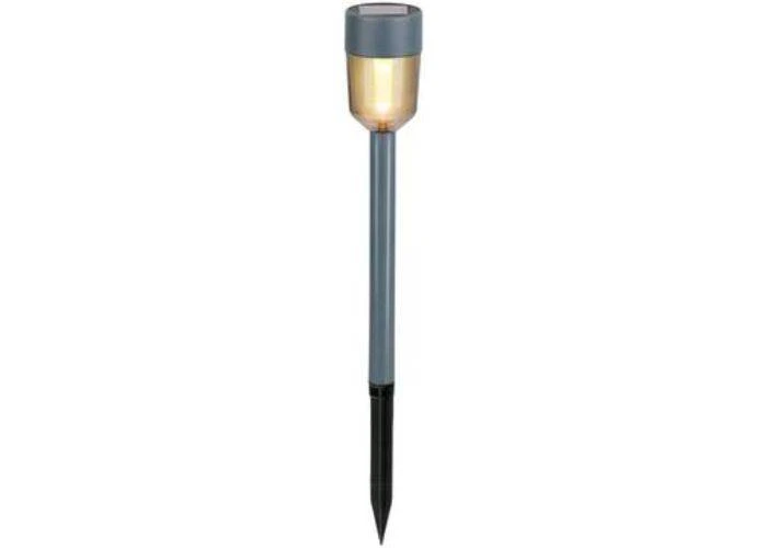 Grundig solcellelampe på spyd Ø5xH16cm - Varm hvid - 4 Stk.