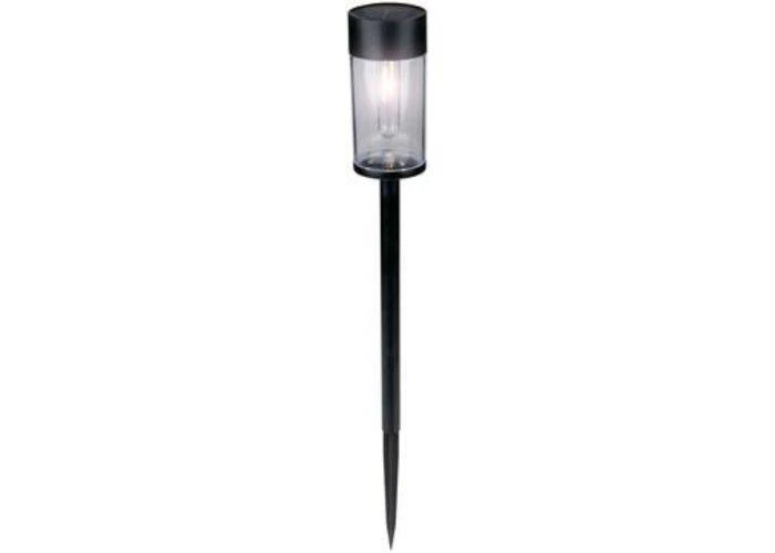 Grundig solcellelampe på spyd Ø7xH55cm - Varm hvid - glødeeffekt - 2 Stk.