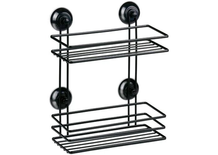 BATH & SHOWER brusehylde i 2 niveauer med sugekopper 25.1x31.5cm