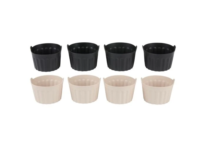 Alpina silikoneforme til Airfryer 8x8x5.5cm - 4 stk. - Ass. Farve