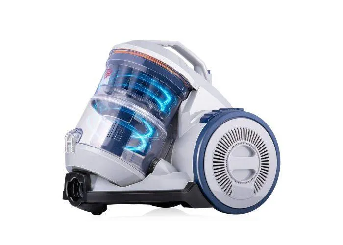 Dirt Devil poseløs Cyclone Støvsuger 850W / Hepa filter - Grå/blå