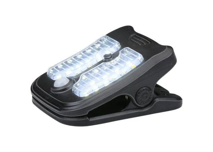 Grundig LED solcellelampe med klemme - Varm hvid & hvidt lys