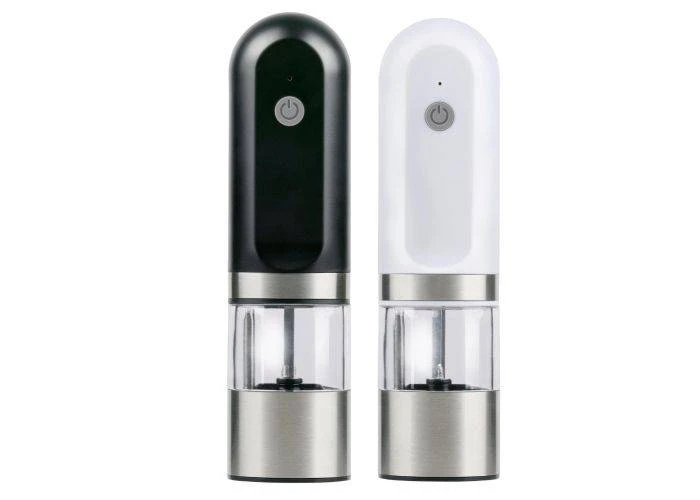 Alpina - Elektrisk salt & Peber kværn H: 19.5cm med genopladeligt batteri - 2 stk.