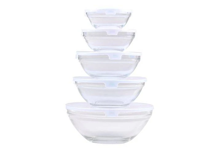 Alpina glasskåle med låg 130-900ml - Sæt med 5 stk.