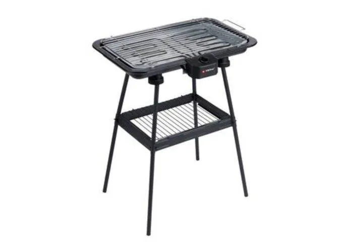 Alpina BBQ Elektrisk grill med stativ 2200W / 51x30 cm - Sort