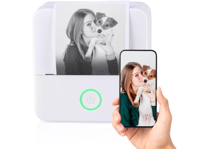 Trådløs Bluetooth fotoprinter - Bærbar til smartphone