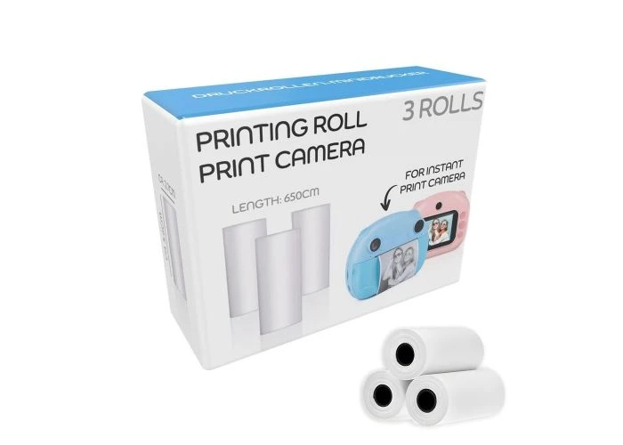 Termisk printpapir til instant-kameraer - 56x23mm - 3 ruller