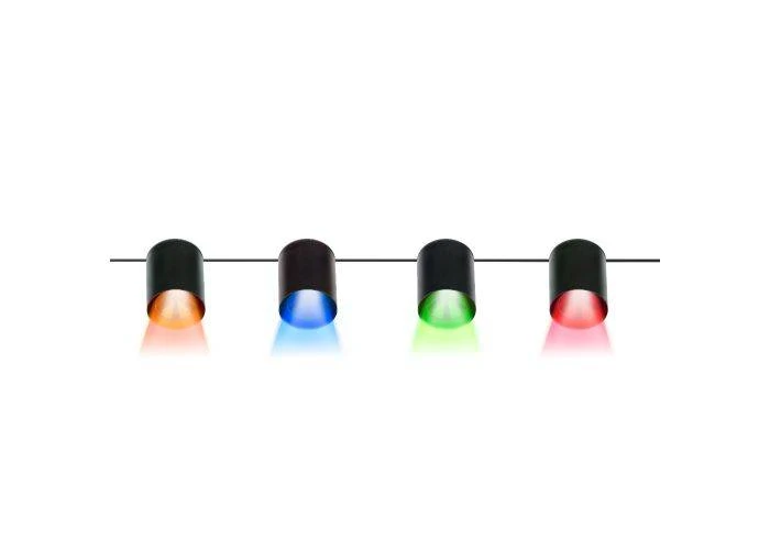 Grundig LED party lyskæde med 4xLED lamper - 1.5m - Multifarvet