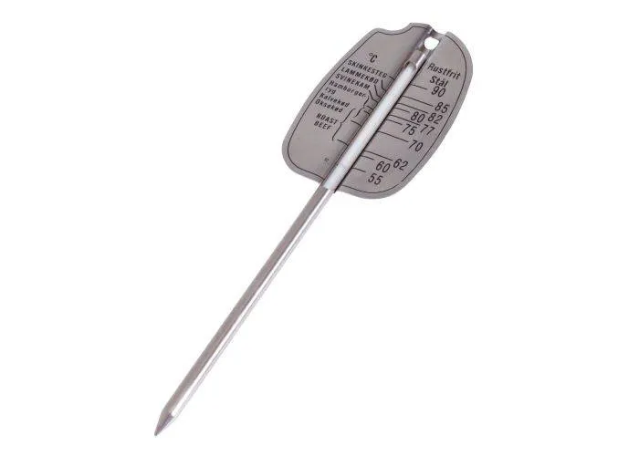 Royal classic Stegetermometer, fladt - Rustfrit stål