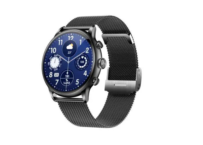 Smartwatch GH26 - Metal rem -Bluetooth opkald / Multi sport / Dansk sprog - Sort