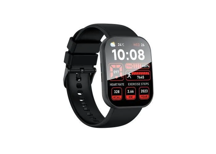 Smartwatch GA6 - Dansk sprog - puls/blodtryk - sportsmode - Sort