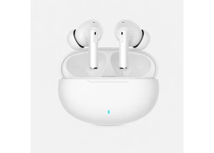 TWS W1 trådløse høretelefoner - Noise Cancelling - Hvid