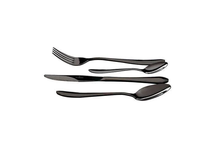 Berlinger Haus - Bestiksæt i 4 dele - Rustfrit stål - Sort - Carbon Pro Edition