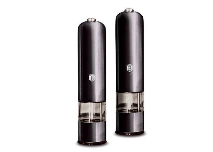 Berlinger Haus - Elektrisk Salt og Peber kværn - Rustfrit stål - Carbon Pro Edition - sæt med 2 stk.