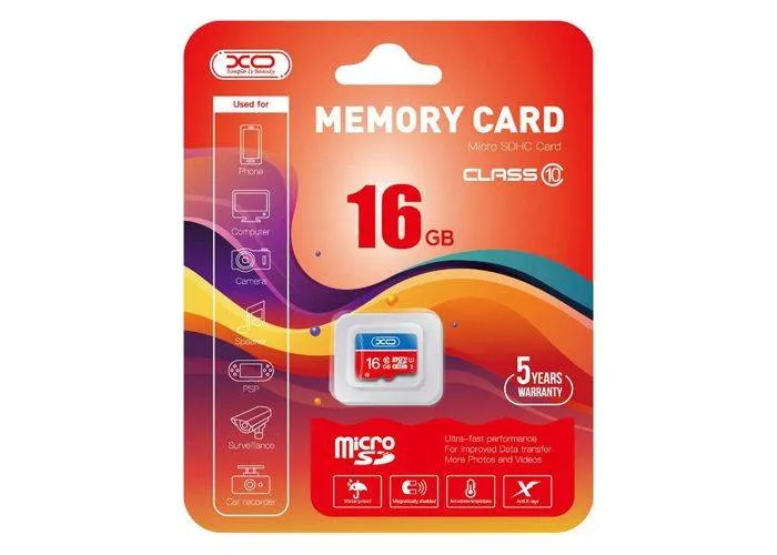 XO 16GB Micro SDHC kort Hukommelseskort/memory kort Class 10