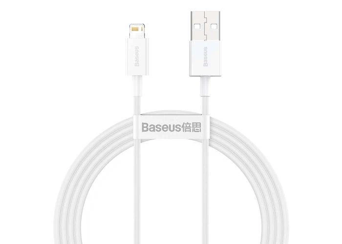 BASEUS - Superior - Lightning / USB-A 2.4A oplader kabel 1,5m - Hvid