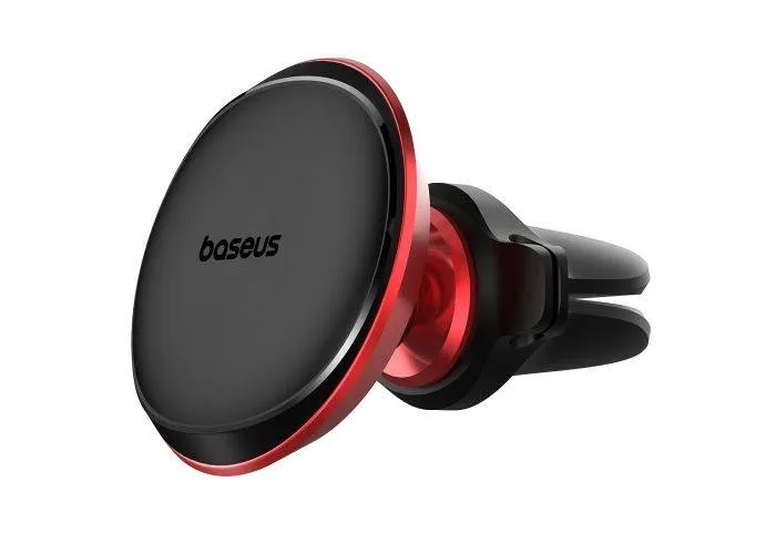 BASEUS Magnetisk Bilholder til Air-vent - 360 grader roterbar - Rød/sort