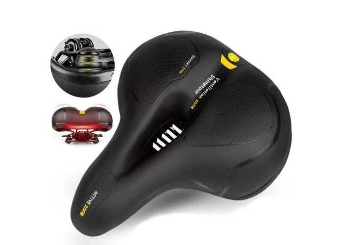 Active ergonomisk cykelsadel - Vandtæt - Air-Flow - Gul