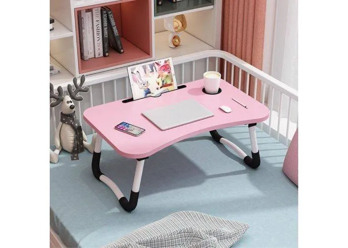 Foldbar Laptop / Desktop bord 60x40x28 cm - Pink