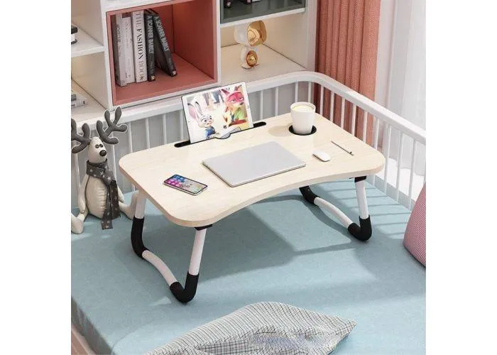 Foldbar Laptop / Desktop bord 60x40x28 cm - Ahorn