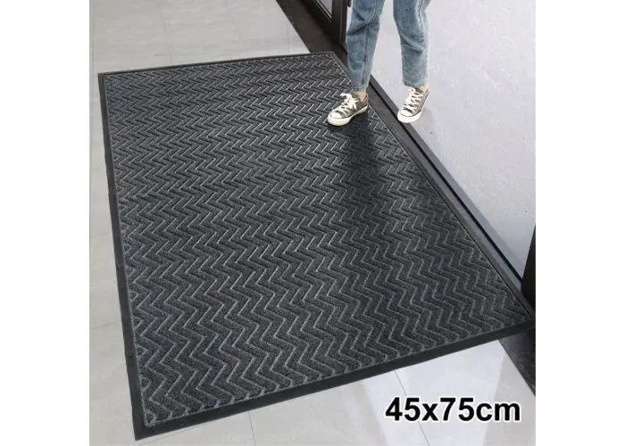 Premium Dørmåtte 45x75 cm - Non-slip - Mørkegrå