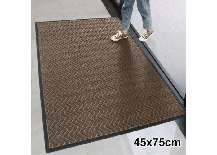 Premium Dørmåtte 45x75 cm - Non-slip - Beige/Brun