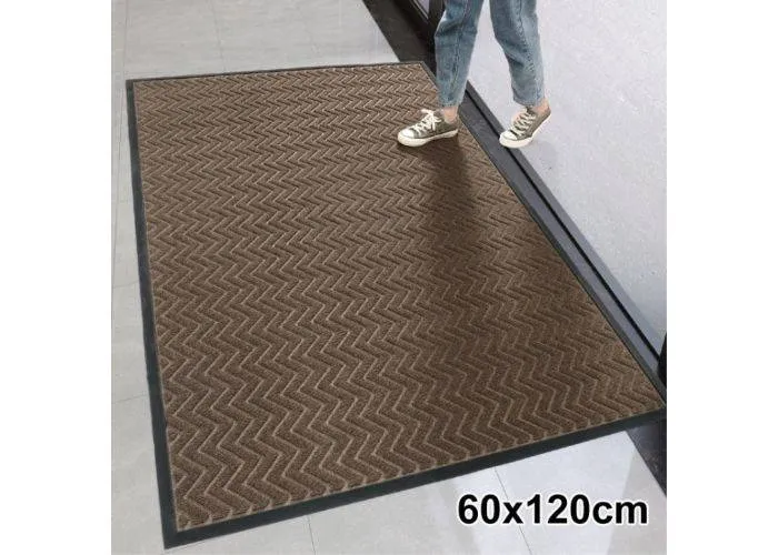 Premium Dørmåtte 60x120 cm - Non-slip - Beige/Brun