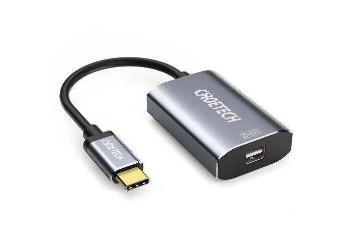 Choetech - HUB-M06 - USB-C til mini DisplayPort adapter - 4K@60HZ - 60W PD