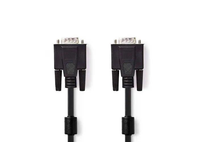 VGA (han) til VGA (han) kabel - Høj opløsning - 2m - Sort