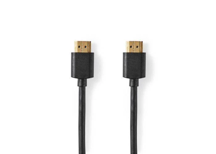 High Speed - HDMI kabel - Fuld HD 1080p - Guldbelagte connectors - 1m - Sort