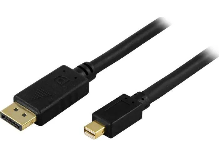 DisplayPort til Mini DisplayPort kabel - Sort - 5 m