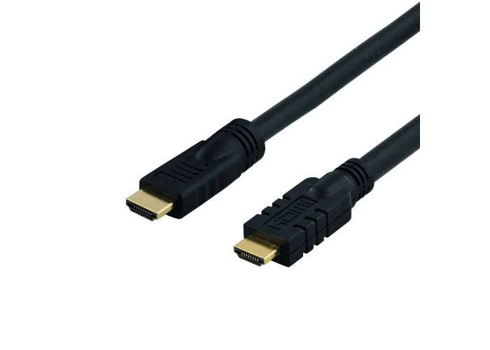 HDMI kabel 1.4 - Aktivt - High Speed med Ethernet - 20m - sort - Livstidsgaranti