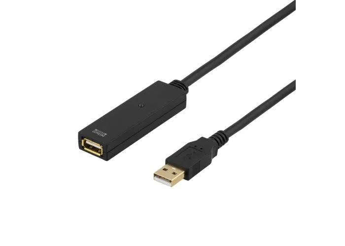 PRIME USB 2.0  forlængerkabel - Aktivt - 20 m - 5 års garanti