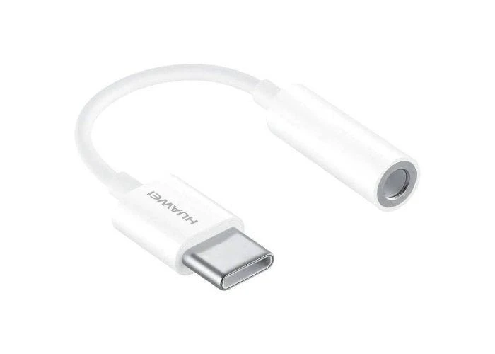 Original Huawei CM20 USB-C til 3.5mm headset adapter - Hvid