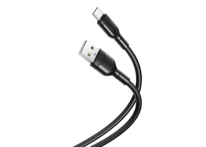 XO USB-A / USB-C opladerkabel 10.5W/2.1A - 1m - Sort