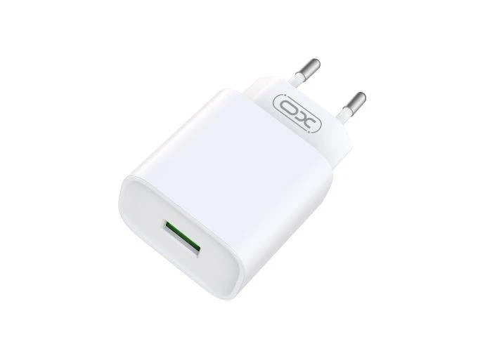 XO USB HURTIG oplader / adapter 18W / 3A / QC 3.0 - Hvid