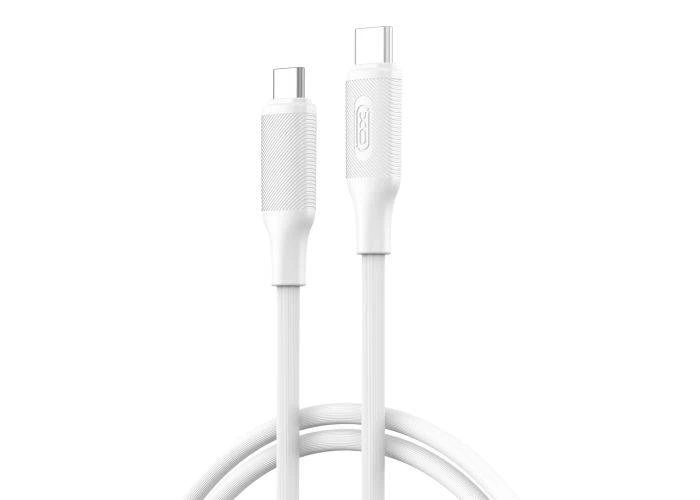 XO USB-C til USB-C opladerkabel - 60W - 1m - Hvid