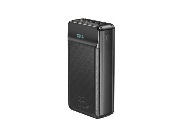 XO Powerbank 30000 mAh / PD 65W / QC 3,0 hurtig opladning - Sort