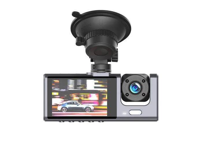 XO dash Dual bilkamera Fuld HD - Kamera til front og bag - Sort