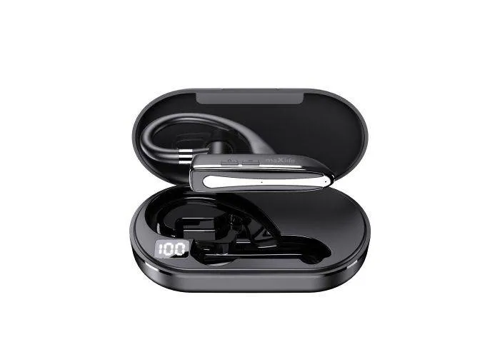 Maxlife Bluetooth Headset - Til bil & kontor - Med opladeretui - Sort