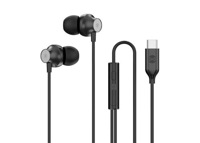 Forever EP02 USB-C høretelefoner med mikrofon - Sort