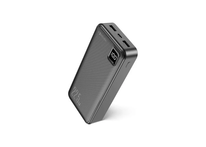 Forever Powerbank 20000mAh 22,5W med USB-C PD og USB QC - Sort