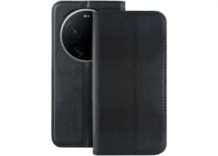 Xiaomi 17 Ultra - Slim flip cover med magnetisk lukning - Sort